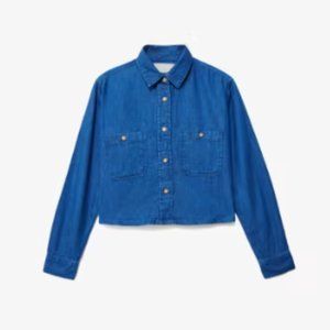 Everlane denim retro cropped shirt